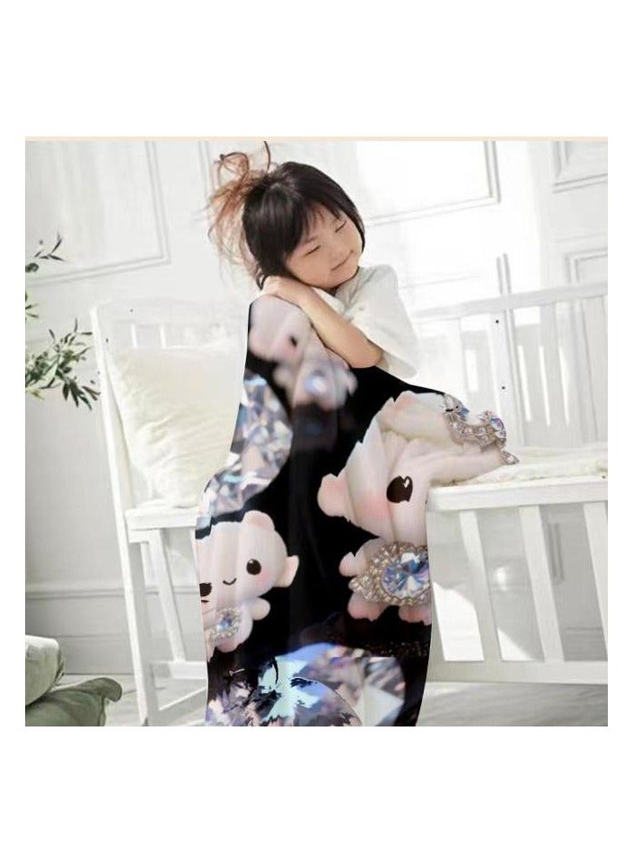 general Children's or student cartoon flannel thin blanket (warm and comfortable, suitable for sleep, games) 100cm*150cm - 73 - Image 3