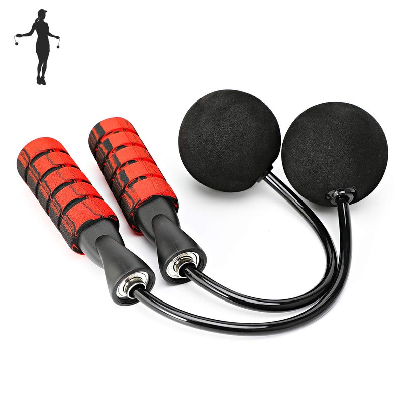 APLUGTEK Jump Rope, Training Ropeless Skipping Rope for Fitness, Adjustable Weighted Cordless Jump Rope for Men Women Kids - Image 1