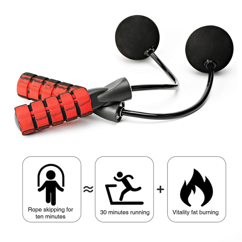 APLUGTEK Jump Rope, Training Ropeless Skipping Rope for Fitness, Adjustable Weighted Cordless Jump Rope for Men Women Kids - Image 3