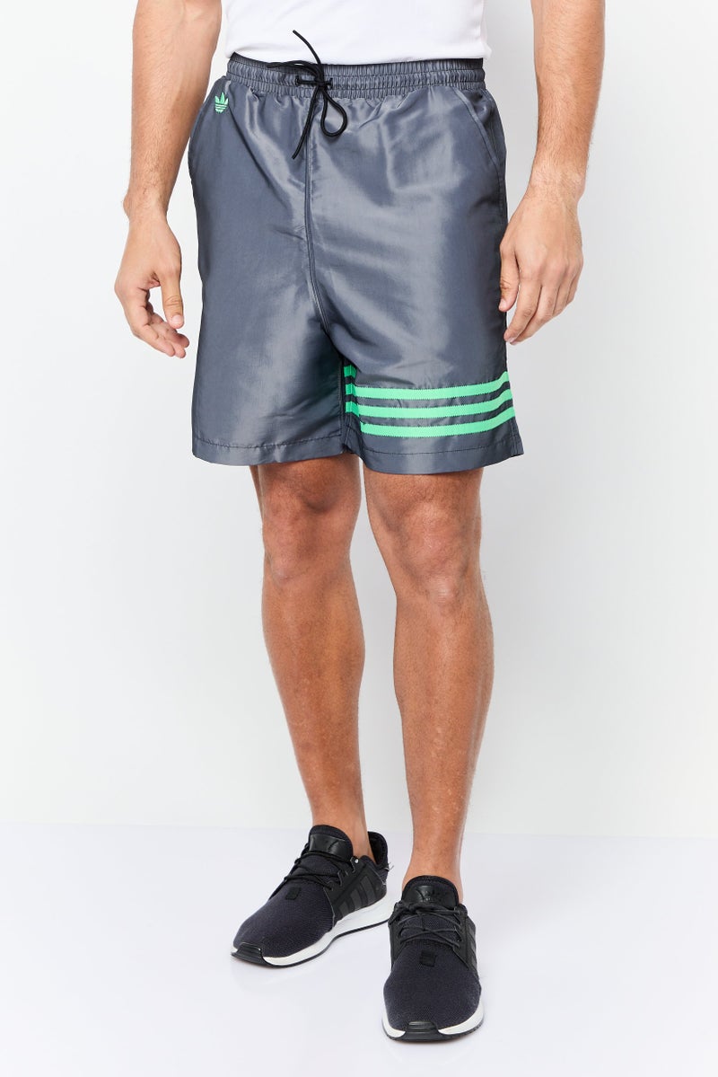 adidas Originals Men Sportwear Fit Brand Logo Outdoor Shorts, Dark Grey  - Image 1