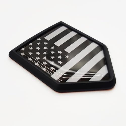 Overdecor US American Flag Decal Stickers Car Emblem USA Car Accessories Decorations Shield Flag Sticker Decals for Cars Truck Vehicles, 2 Pack - Image 1