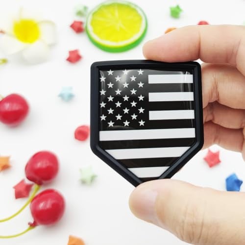 Overdecor US American Flag Decal Stickers Car Emblem USA Car Accessories Decorations Shield Flag Sticker Decals for Cars Truck Vehicles, 2 Pack - Image 2