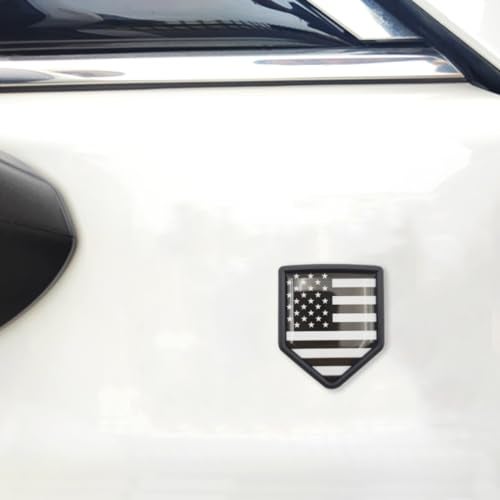 Overdecor US American Flag Decal Stickers Car Emblem USA Car Accessories Decorations Shield Flag Sticker Decals for Cars Truck Vehicles, 2 Pack - Image 5