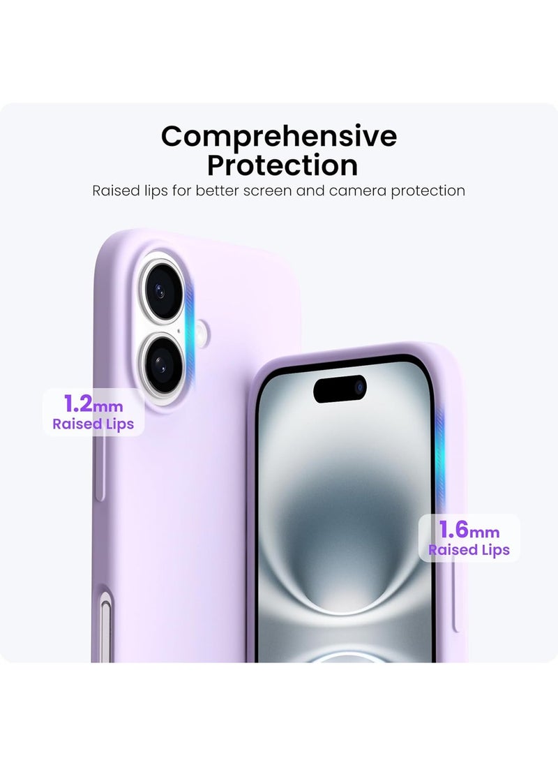 X-level iPhone 16 Liquid Silicone Case Cover,Full Body Protection, Shockproof, Slim, Anti-Scratch Soft Microfiber Lining,Slim Protective Back Cover with Comfortable Hold Touch Feeling and Anti-fingerprint  - Image 2