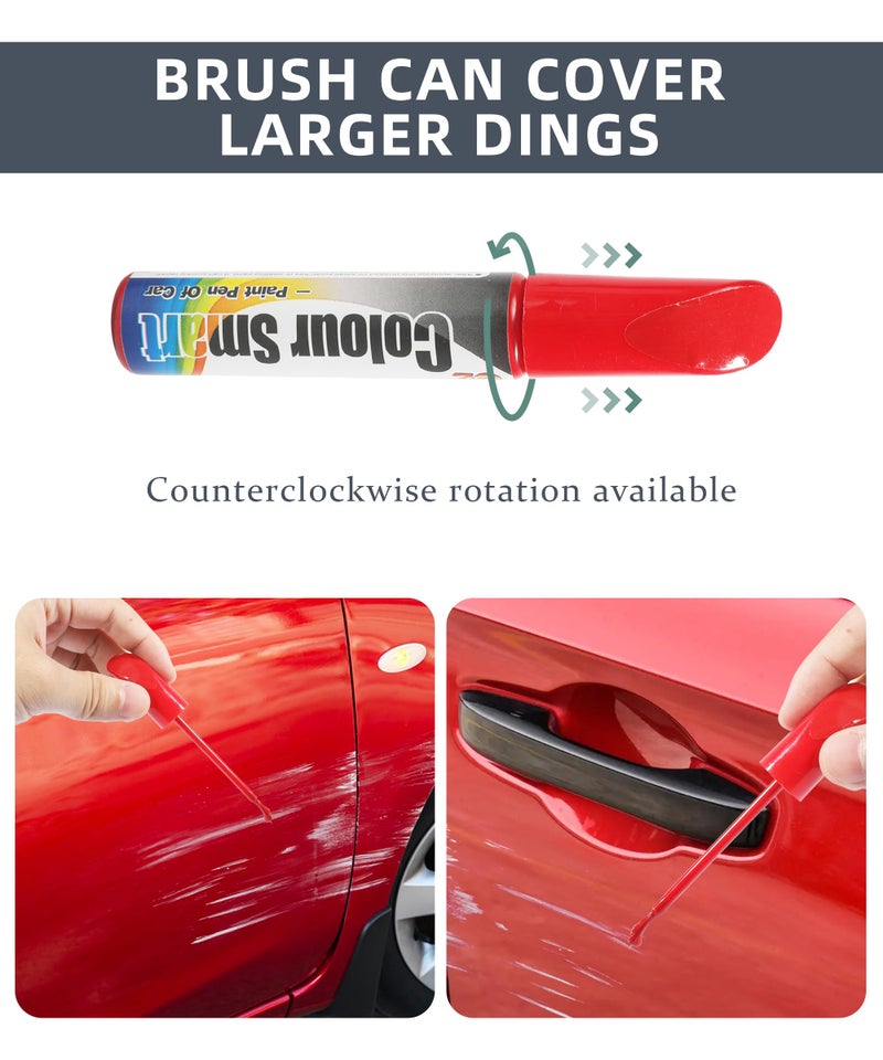 VARGTR Touch Up Paint Pen for Cars,Car Scratch Repair Pen,Car Accessories Car Touch Up Fill Paint Pen,Car Remover Scratch Paint Pen,Automotive Touch Up Paint for Erase Car Scratches (Red) - Image 3