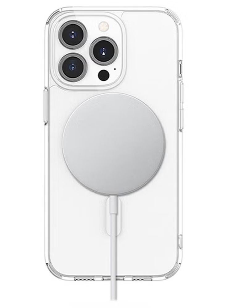فيسوس جراب شفاف لهاتف iPhone 13 Pro مع شحن لاسلكي مغناطيسي ماجسيف متوافق - Image 2