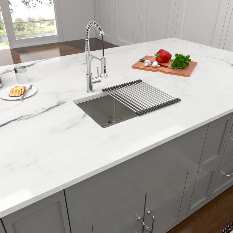 Lordear 15 Bar Sink Undermount 15x17 Inch Stainless Steel Undermount Sink Bar Prep Sink 16 Gauge R10 Round Corner Deep Single Bowl Handmade Sinks - Image 3
