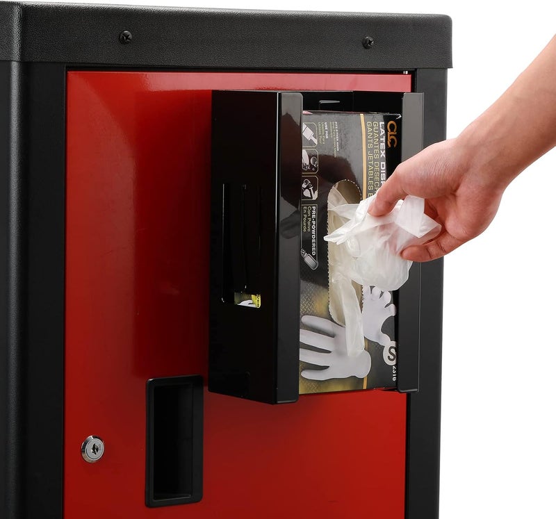 EMENTOL 4PCS Magnetic Glove/Tissue Dispenser Holder Set, Black Glove Dispenser Wall Mount, Mount Onto Tool Box or in Workshops - Image 5