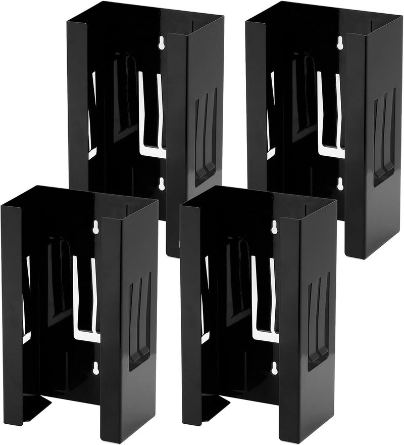 EMENTOL 4PCS Magnetic Glove/Tissue Dispenser Holder Set, Black Glove Dispenser Wall Mount, Mount Onto Tool Box or in Workshops - Image 1