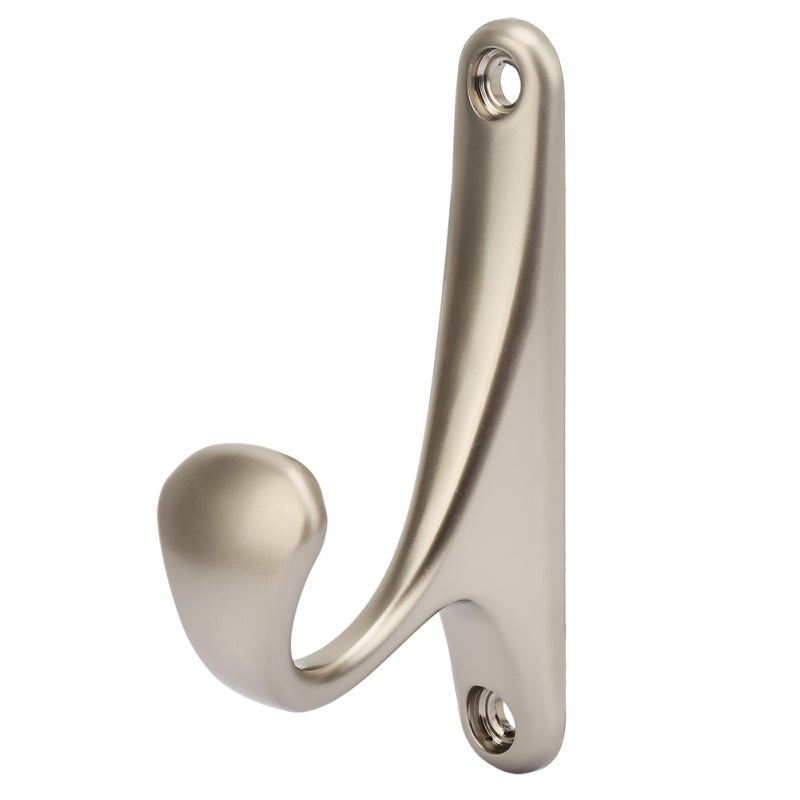 Zinc Alloy Single Hook - Sturdy Durable Wall Mount - Hanging Towel Clothes Hat for Bathroom Kitchen Bedroom - Image 1