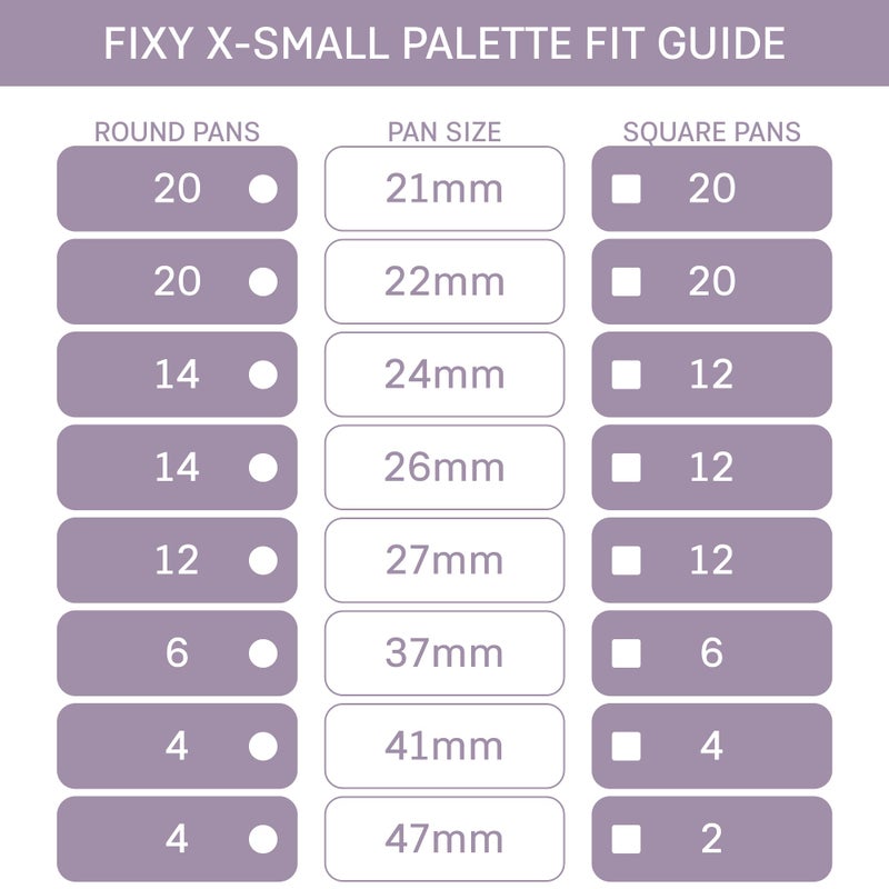 FIXY Extra Small Magnetic Makeup Palette | 4.8"x4.0" Clear-Top Organizer â€“ Depot, Organize & Declutter Eyeshadow, Blush & More â€“ Travel-Friendly, Customizable & Portable - Image 3