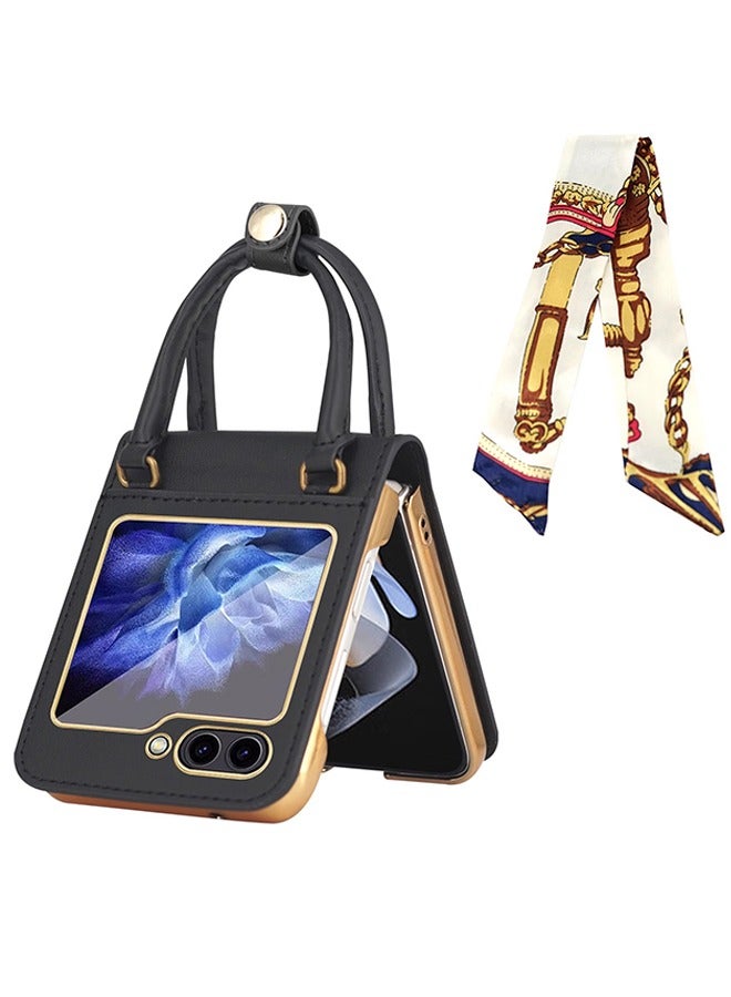 Samsung Galaxy Z Flip 5 2023 Case Cover Full Body Screen Protector with Anti-lose Strap Slim Fit Shockproof Protective Back Cover Mobile Phone Accessory for Samsung Galaxy Z Flip 5 5G - Image 1