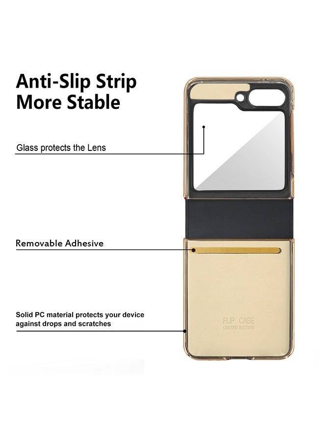 Samsung Galaxy Z Flip 5 2023 Case Cover Full Body Screen Protector with Anti-lose Strap Slim Fit Shockproof Protective Back Cover Mobile Phone Accessory for Samsung Galaxy Z Flip 5 5G - Image 4