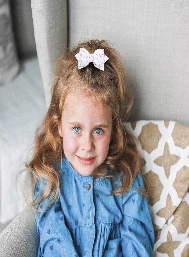 Miroksh Glitter Sprinkle Birthday Gift Hair Bows 3" Small Cute Sparkling Confetti Bow Hair Clip Barrettes Grips 1st Birthday Party Dress Decor Accessory for Baby Teens Toddler Girls - Image 3