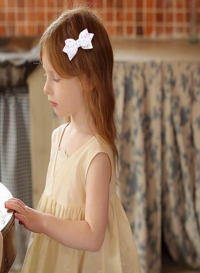 Miroksh Glitter Sprinkle Birthday Gift Hair Bows 3" Small Cute Sparkling Confetti Bow Hair Clip Barrettes Grips 1st Birthday Party Dress Decor Accessory for Baby Teens Toddler Girls - Image 5