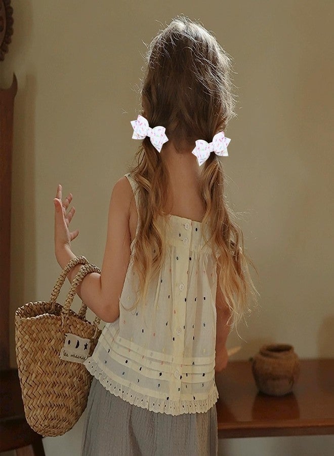 Miroksh Glitter Sprinkle Birthday Gift Hair Bows 3" Small Cute Sparkling Confetti Bow Hair Clip Barrettes Grips 1st Birthday Party Dress Decor Accessory for Baby Teens Toddler Girls - Image 4