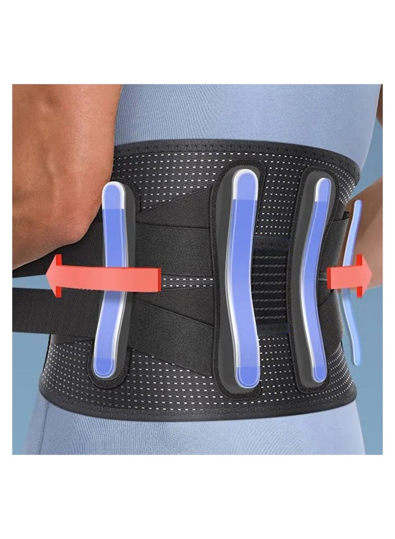 Adjustable Lumbar Support Belt for Back Pain Relief Breathable Back Brace for Men and Women Helps with Herniated Disc Sciatica Scoliosis Ideal for Large Size Waist 3750-53 Inch - Image 5