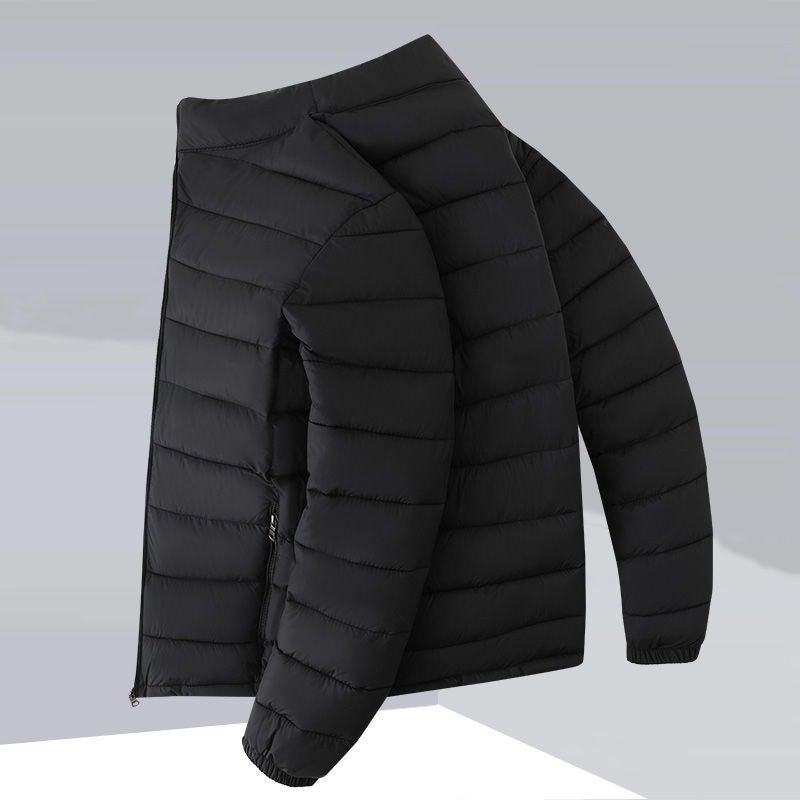 Men'S Lightweight Cotton-Padded Jacket 2023 Short Fashion Casual Stand Collar Thin Lightweight Warm Plus Size Cotton-Padded Jacket - Image 1