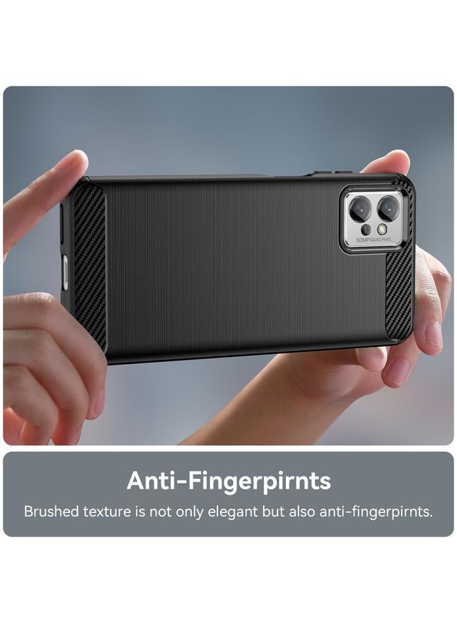 اس-توب جراب لهاتف Motorola Moto G32 مصنوع من ألياف الكربون المصقولة TPU - Image 5