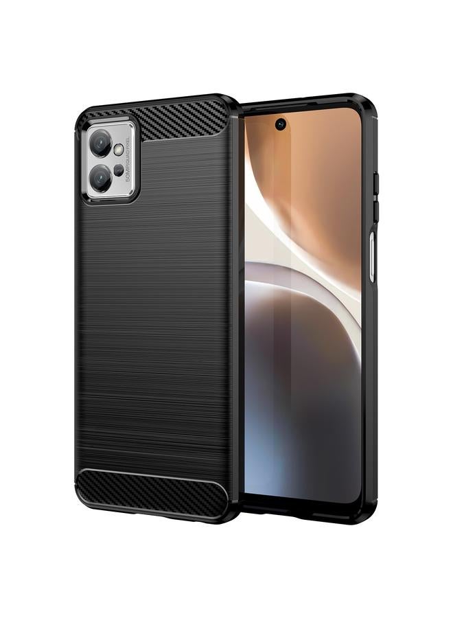 اس-توب جراب لهاتف Motorola Moto G32 مصنوع من ألياف الكربون المصقولة TPU - Image 1