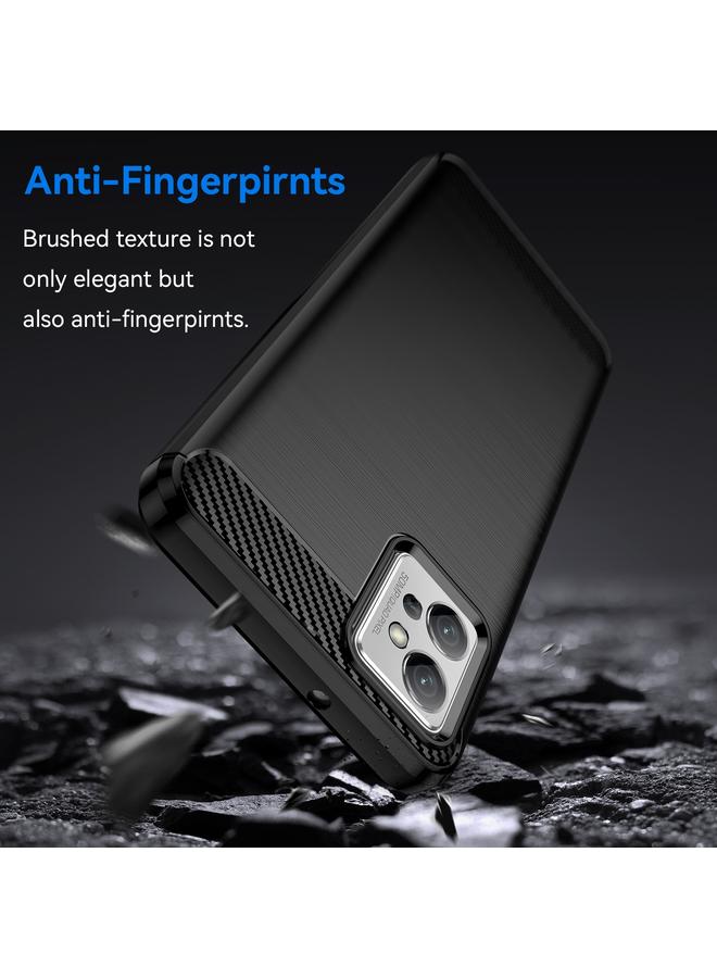 اس-توب جراب لهاتف Motorola Moto G32 مصنوع من ألياف الكربون المصقولة TPU - Image 3