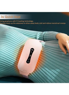TIGER Portable Cordless Heating Pad for Cramps & Pain Relief – 5 Heat Levels & 7 Massage Modes – Menstrual Heating Pad for Back or Belly – Ideal for Women & Girls – Rechargeable, Convenient, and Comfortable Relief for Period Cramps, Stomach Pain, and Muscle Tension  - Image 4