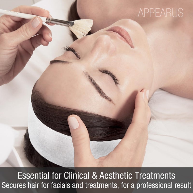 APPEARUS Disposable Headbands without Closure Stretch Cotton Cloth Spa Facial Headband (48 Count) - Image 3