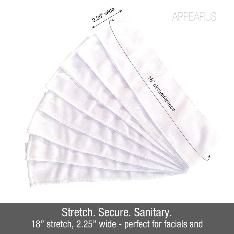 APPEARUS Disposable Headbands without Closure Stretch Cotton Cloth Spa Facial Headband (48 Count) - Image 2