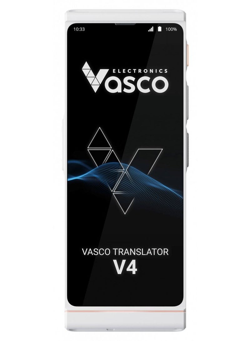 Vasco Electronics مترجم فاسكو V4 الفوري مع 108 لغات وإنترنت مجاني، أبيض لؤلؤي - Image 1