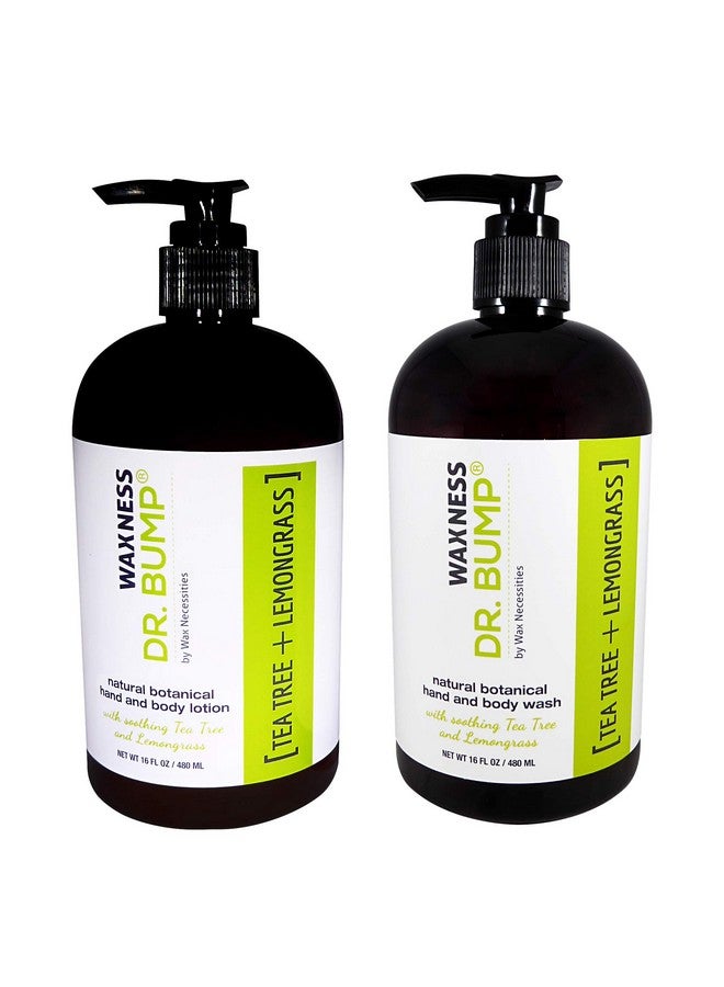 Waxness Waxness Dr. Bump Botanical Body Lotion and Wash with Tea Tree and Lemongrass 2 X 16 fl oz / 480 ml  - Image 1