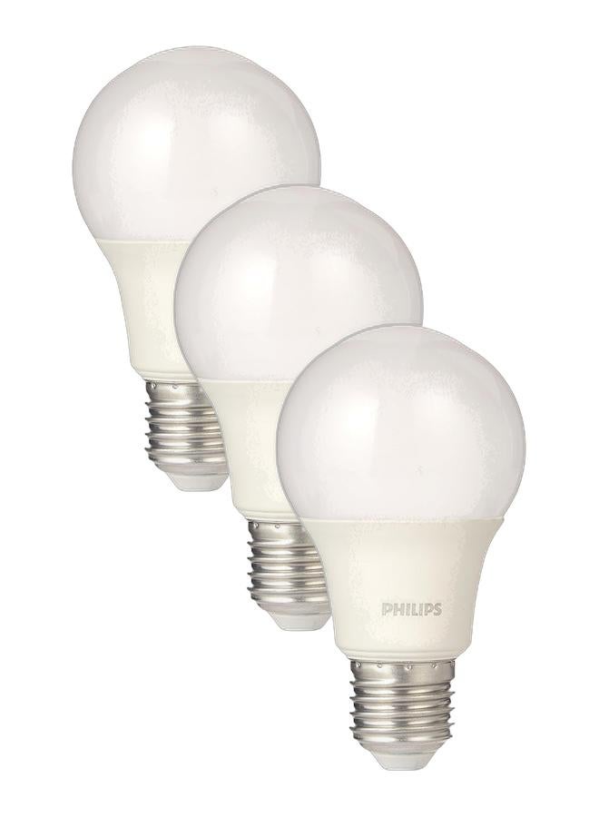 Philips LED Bulb 7W E27 3000K 230V, Warm White (Pack of 3)  - Image 1