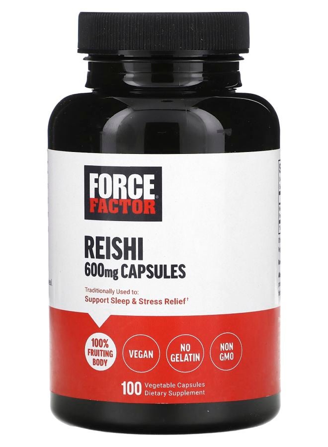 Force Factor Reishi 600 mg 100 Vegetable Capsules