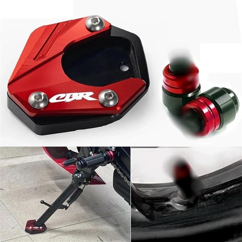 Honda CBR650R CBR500R Side Bracket Extension Pad Support Plate Black - Image 2