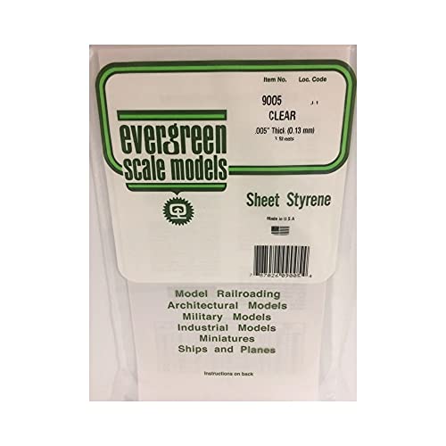 evergreen 3 x Clear Polystyrene Sheet 150mm x 300mm x 0.13mm 9005 - Image 3
