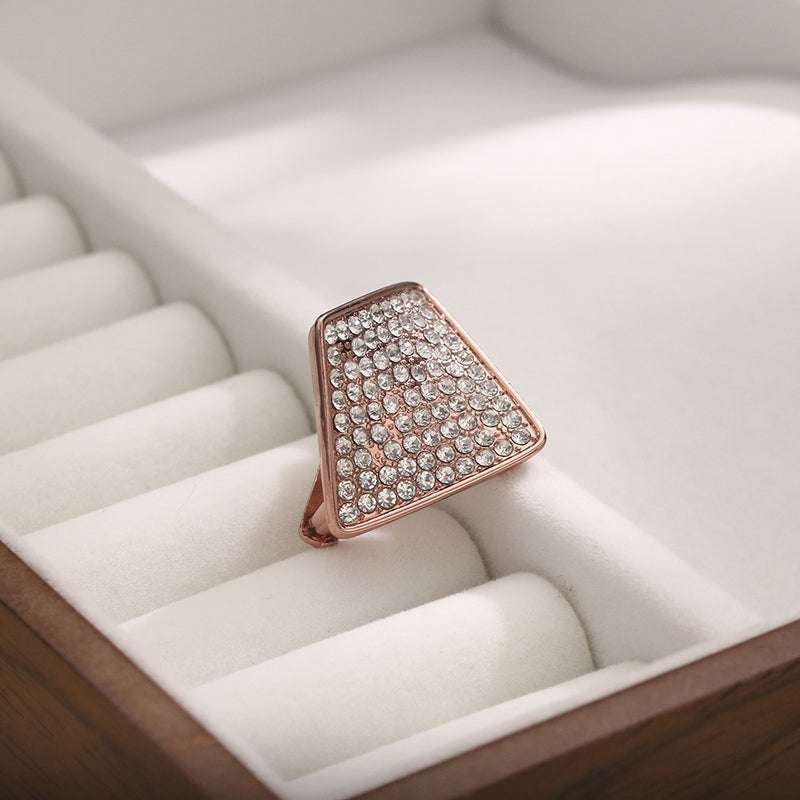 Ru Mo Shi Pin Elegant Rhinestone Scarf Ring for Men & Women - Diamond-Shaped Tie Clip & Shawl Buckle - Image 5