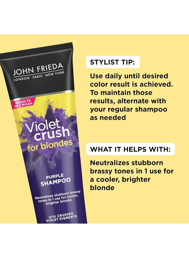 John Frieda Violet Crush Purple Shampoo for Blonde Hair - Image 1