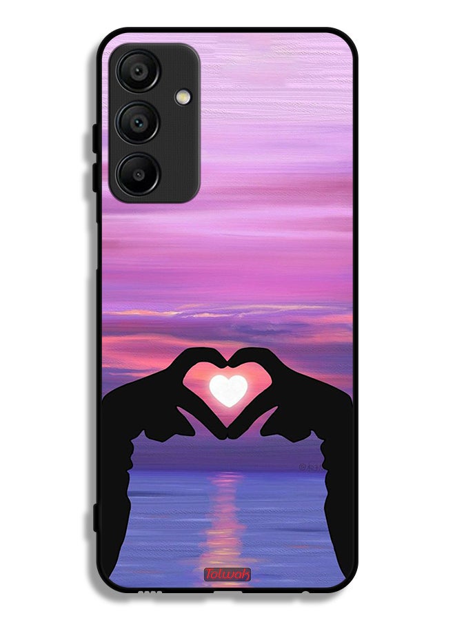 Tolwak Samsung Galaxy A15 4G Protective Case Cover Heart Moon - Image 1