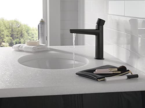 Delta Faucet Galeon Matte Black Bathroom Faucet Single Hole Bathroom Faucet Black Bathroom Faucets for Sink 1 Hole Bathroom Sink Faucet Diamond Seal Technology Matte Black 573BLMPUDST - Image 3