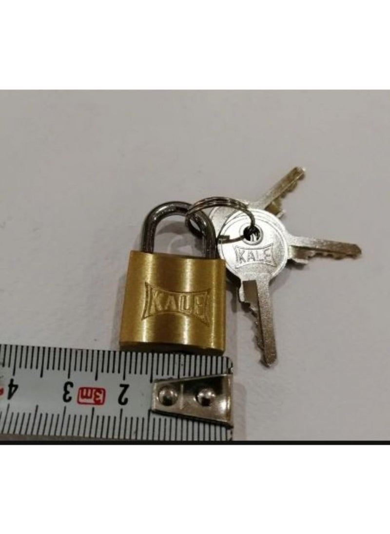 KALE Padlock Yellow 20 mm Double Sided Silver - White 1 Piece  - Image 3