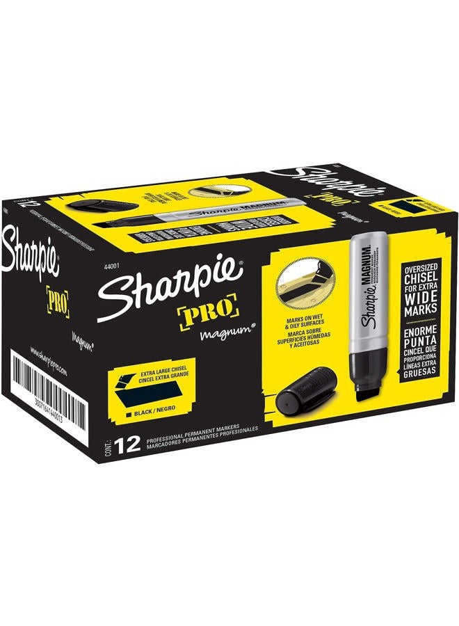 SHARPIE 44001Bx Magnum Permanent Marker, Black, 12/Box - Image 5