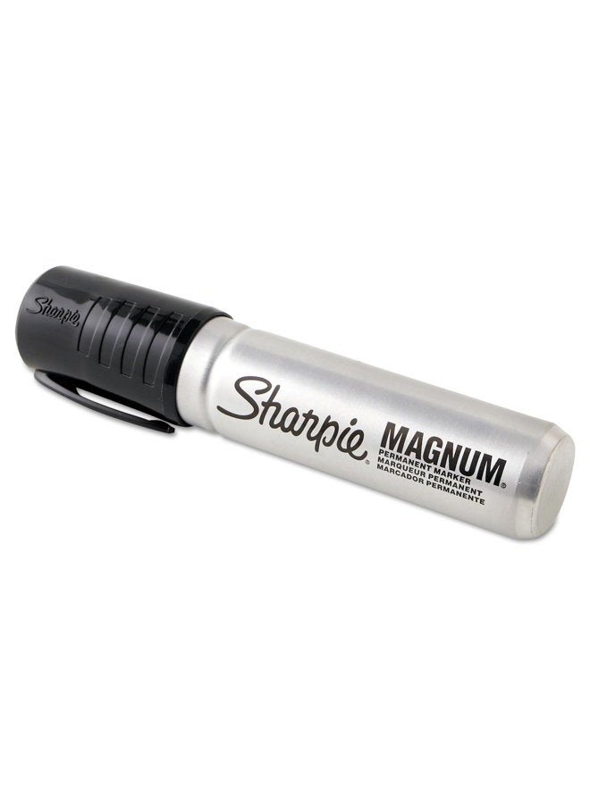 SHARPIE 44001Bx Magnum Permanent Marker, Black, 12/Box - Image 1