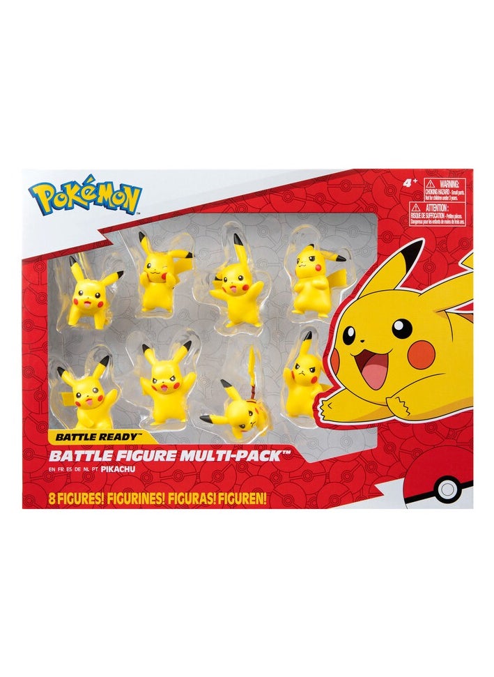 Pokemon Pokemon Battle Figure Pickachu 2-inches, 8-in-1 Pack | Collectible Figure | Action Figure | Perfect Gift for Kids and Collectors  - Image 2