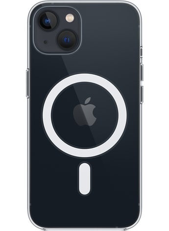 Dexmon iPhone 13 Compatible Case with Magsafe Charging Feature Non-Yellow Hard Transparent Thin Fit Design  - Image 1