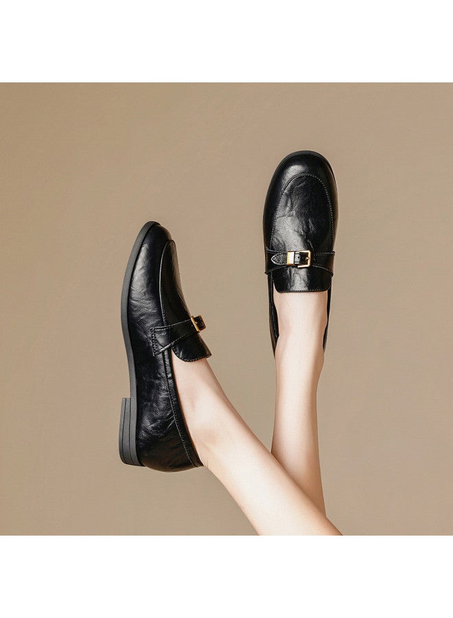 RED DRAGONFLY Spring 2026 New British Style Loafers Women Slip-on Commuter Shoes Women Flats - Image 4