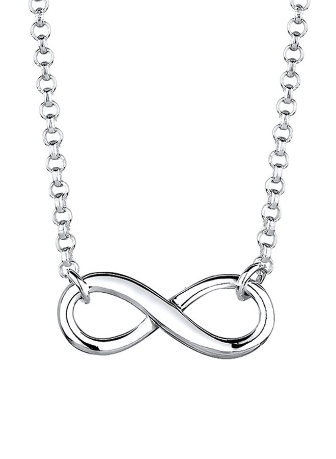 elli 925 Sterling Silver Infinity Pendant Necklace - Image 1