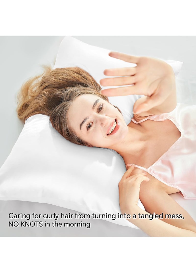 بيوينتي كيس مخدة من الساتان مع سحاب 2 عبوة - Image 4