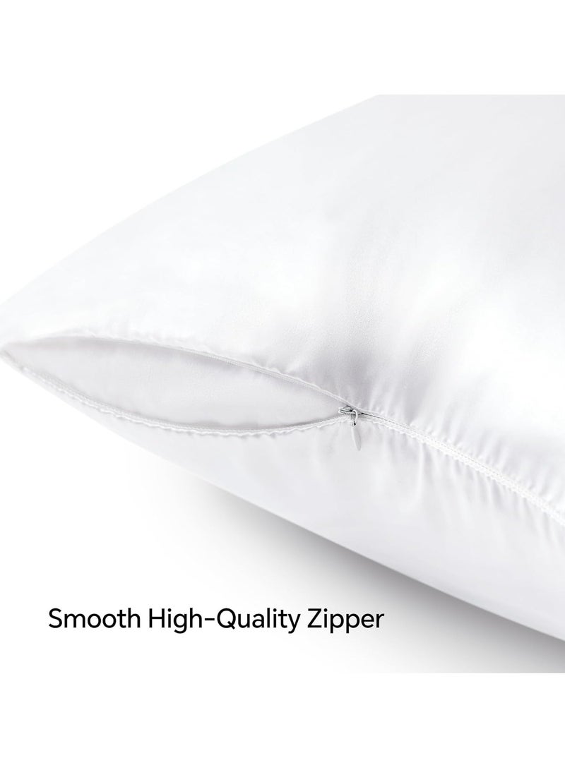 بيوينتي كيس مخدة من الساتان مع سحاب 2 عبوة - Image 3