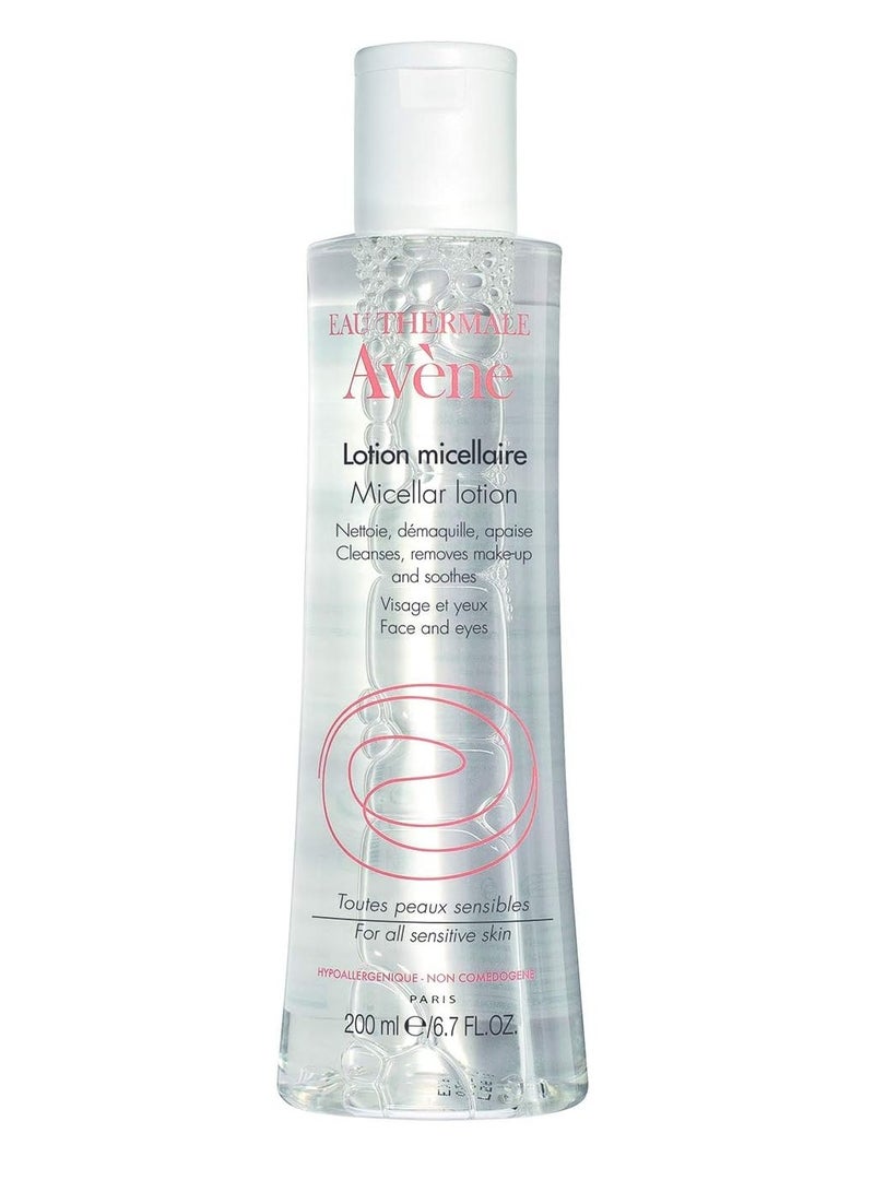 Aven Eau Thermale Avène Micellar Cleansing Water Lotion, No-Rinse Makeup Remover Toner for All Skin Types, 6 fl oz - Image 1