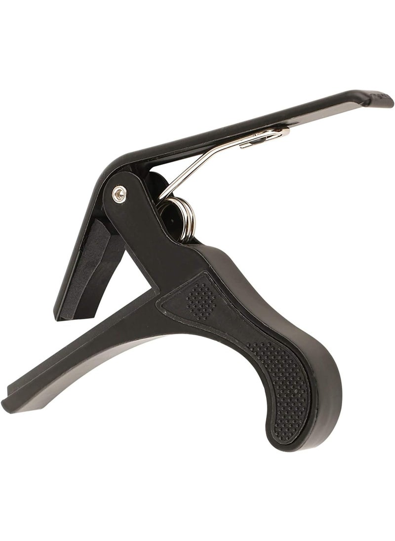 Juarez Juarez JRZ250 One Handed Trigger Guitar Metal Capo Quick Change For Ukulele, Electric And Acoustic Guitars, Silver/Black  - Image 5