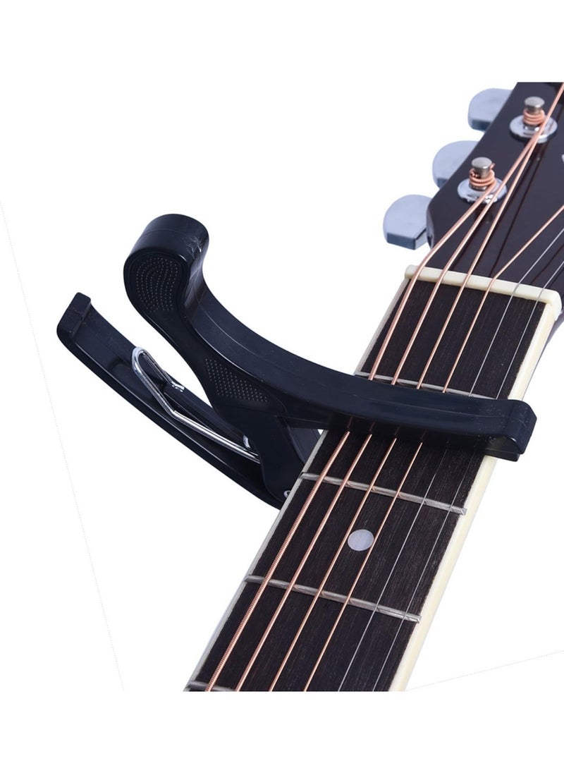 Juarez Juarez JRZ250 One Handed Trigger Guitar Metal Capo Quick Change For Ukulele, Electric And Acoustic Guitars, Silver/Black  - Image 3